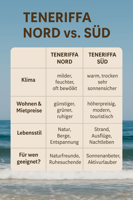 Teneriffa Nord oder Süd Teneriffa Nord oder Süd