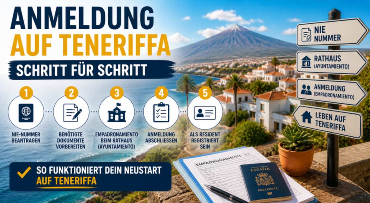 Anmeldung auf Teneriffa