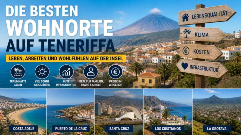 Beste Wohnorte auf Teneriffa – wo es sich wirklich lohnt