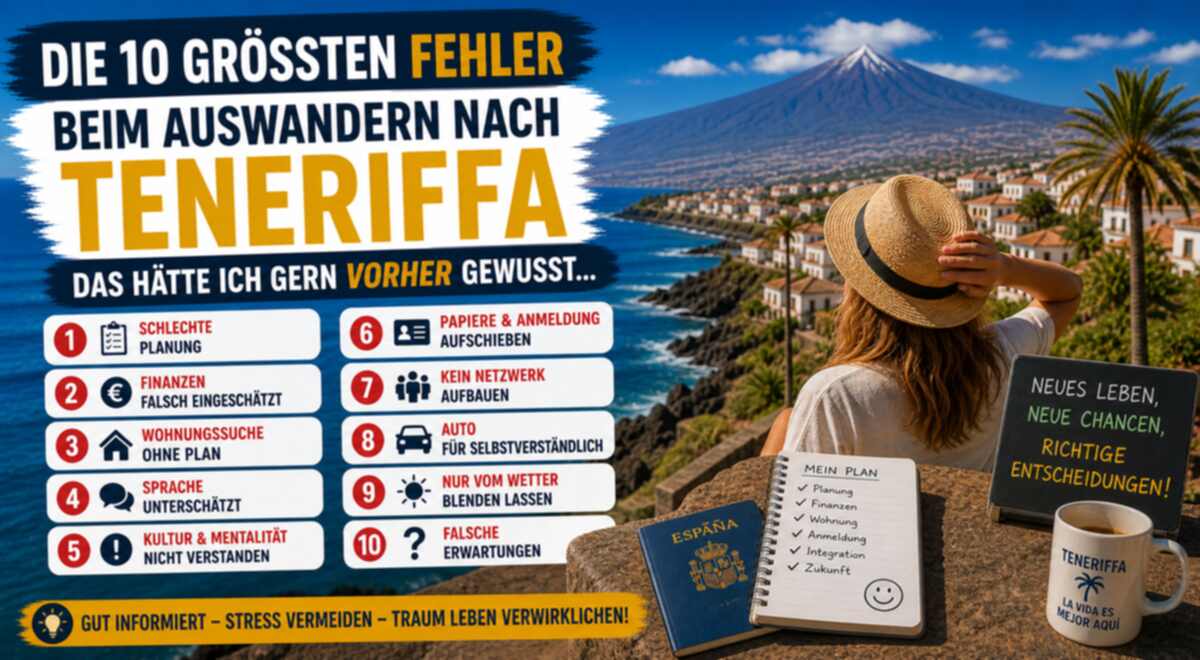 10 grösste fehler beim auswandern nach teneriffa