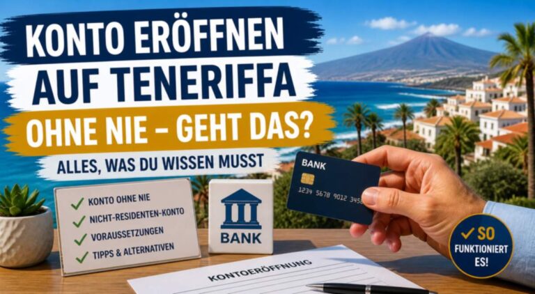 Konto ohne NIE auf Teneriffa