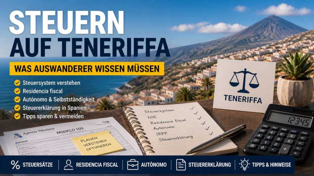Steuern auf Teneriffa – was Auswanderer wissen müssen