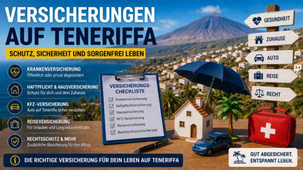 Versicherungen auf Teneriffa – welche sinnvoll sind