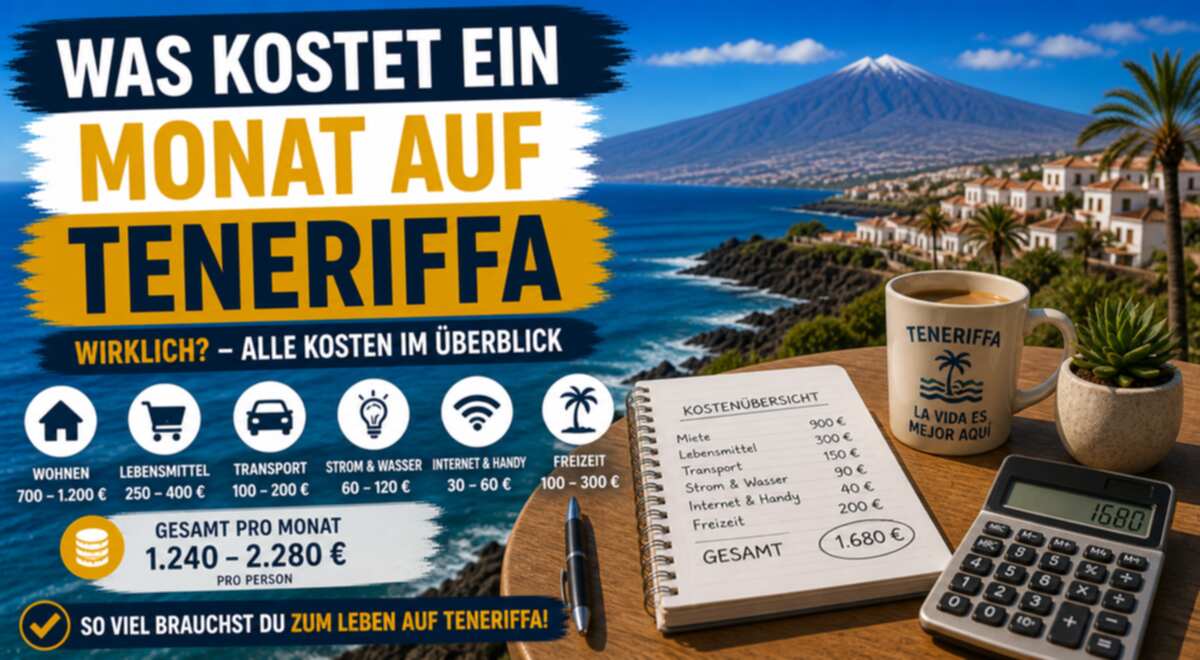 Was kostet ein Monat auf Teneriffa wirklich